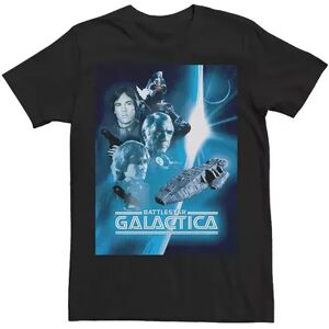 Licensed Character Men's Battlestar Galactica Blue Hue Classic Poster Tee, Size: Medium, Black