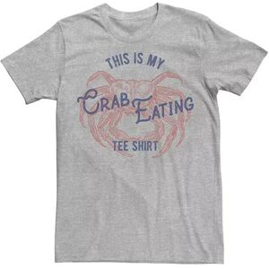 Licensed Character Men's This Is My Crab Eating Shirt Tee, Size: Medium, Med Grey