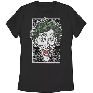 Licensed Character Juniors' Batman The Joker Laugh Tee, Girl's, Size: XL, Black