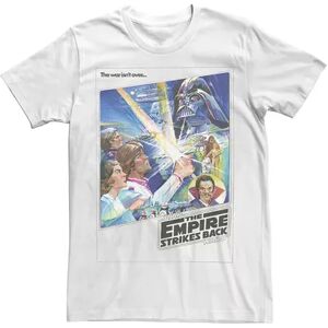 Men's Star Wars Empire Strikes Back Sketched Up Poster Tee, Size: Medium, White