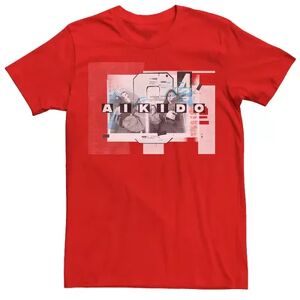 Licensed Character Men's Netflix La Casa De Papel Aikido Group Collage Tee, Size: XXL, Red