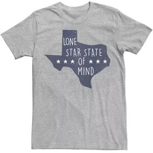 Licensed Character Men's Texas Lone Star State Of Mind Blue State Tee, Size: Small, Med Grey