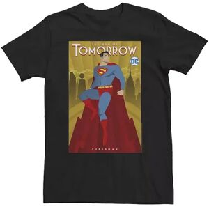 Licensed Character Big & Tall DC Fandome Superman The Man Of Tomorrow Poster Tee, Men's, Size: XXL Tall, Black