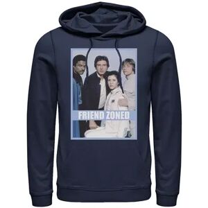 Star Wars Men's Star Wars Friend Zoned Portrait Hoodie, Size: Large, Blue