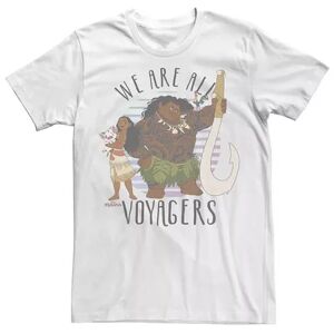 Big & Tall Disney Moana Pua Maui Hei Hei We Are All Voyagers Tee, Men's, Size: XLT, White