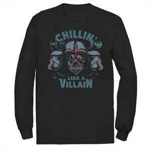 Licensed Character Men's Star Wars Darth Vader Chillin' Like A Villain Tee, Size: Small, Black
