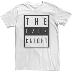 DC Comics Big & Tall DC Comics Batman The Dark Knight Block Poster Tee, Men's, Size: 3XL, White