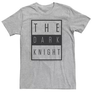 DC Comics Big & Tall DC Comics Batman The Dark Knight Block Poster Tee, Men's, Size: LT, Grey