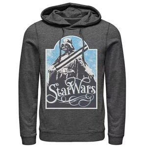 Licensed Character Men's Star Wars Retro Vader Poster Hoodie, Size: Small, Dark Grey
