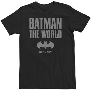 DC Comics Big & Tall DC Comics Batman: The World Germany Icon Logo Tee, Men's, Size: XXL Tall, Black