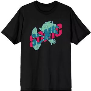 Licensed Character Men's Sonic Hedgehog Silhouette Tee, Size: XL, Black