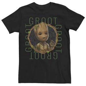 Licensed Character Men's Marvel I am Groot Center Portrait Tee, Size: XL, Black