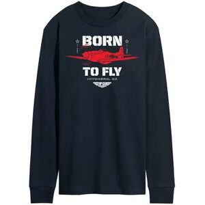 Licensed Character Men's Top Gun Maverick Born To Fly Long Sleeve Tee, Size: XL, Blue