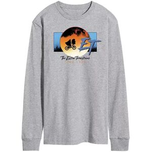 Licensed Character Men's ET Tour 1982 Long Sleeve Tee, Size: Small, Med Grey