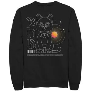 Licensed Character Men's Disney / Pixar Lightyear Sox Personal Companion Robot Barcode Sweatshirt, Size: Small, Black