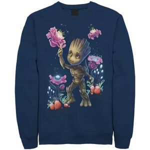 Licensed Character Men's Marvel Guardians Of The Galaxy Groot Plants Sweatshirt, Size: Large, Blue