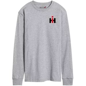 Licensed Character Men's Case IH Logo Long Sleeve Tee, Size: XXL, Med Grey