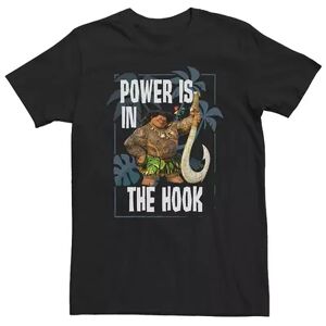 Licensed Character Big & Tall Disney Moana Maui Power Is In The Hook Portrait Tee, Men's, Size: Large Tall, Black