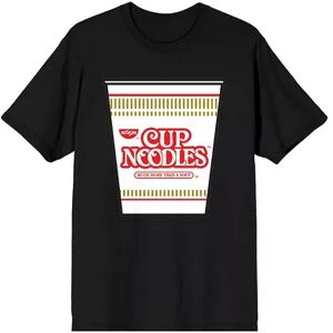 Licensed Character Men's Nissin Instant Cup Noodles Tee, Size: XXL, Black