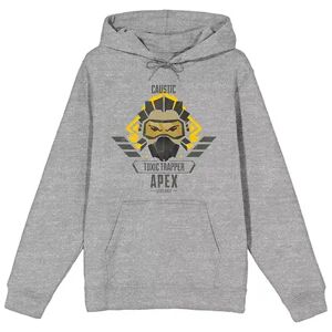 Licensed Character Men's Apex Legends Caustic Toxic Trapper Hoodie, Size: Small, Grey