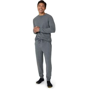 Eddie Bauer Men’s Eddie Bauer 2-Piece Lounge Top & Jogger Pants Set, Men's, Size: Medium, Grey