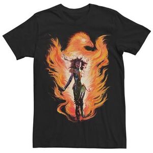 Licensed Character Men's Marvel Universe The Phoenix Fire Glow Tee, Size: Medium, Black