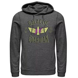 Licensed Character Men's Disney Pixar Toy Story Buzz Galactic Guardian Symbol Hoodie, Size: Medium, Dark Grey