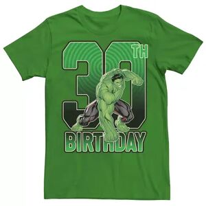 Licensed Character Men's Marvel's Hulk 30th Birthday Tee, Size: 3XL, Med Green