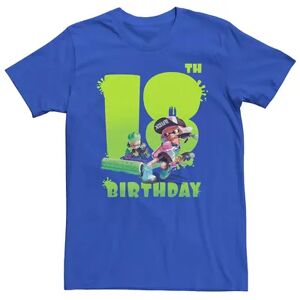 Licensed Character Men's Nintendo Splatoon 18th Birthday Tee, Size: Large, Med Blue