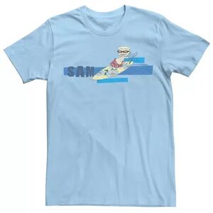 Licensed Character Men's Rocket Power Sam Surf Retro Logo Tee, Size: Small, Light Blue