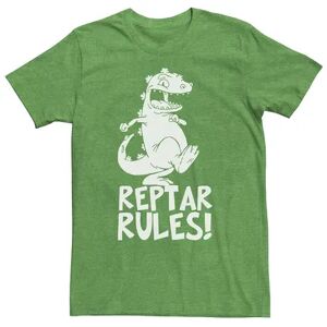 Licensed Character Men's Rugrats Reptar Rules Tee, Size: Large, Med Green