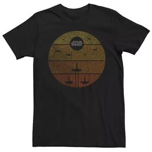 Licensed Character Men's Star Wars Death Star Locked On Target Graphic Tee, Size: 3XL, Black