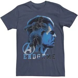 Marvel Men's Marvel Avengers Endgame Hulk Blue Hue Collage Graphic Tee, Size: 3XL