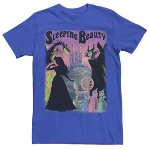 Men's Disney Sleeping Beauty Aurora Maleficent Poster Tee, Size: Large, Blue
