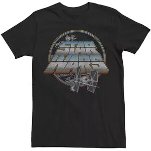 Men's Star Wars Tie Fighter Vs X-Wing Fighter Graphic Tee, Size: XXL, Black