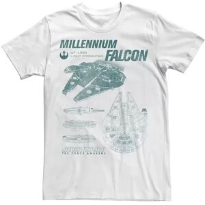 Men's Star Wars Millennium Falcon Profile Tee, Size: Large, White