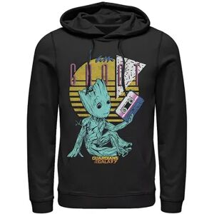 Marvel Men's Marvel Guardians Vol. 2 Baby Groot Retro 90's Tape Hoodie, Size: 3XL, Black