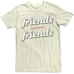 Licensed Character Men's Friends Supporting friends Tee, Size: XXL, Natural