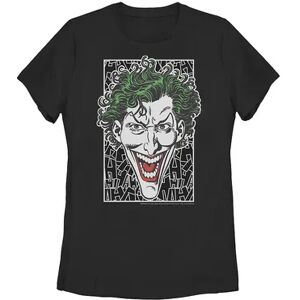 Licensed Character Juniors' Batman The Joker Laugh Tee, Girl's, Size: Small, Black