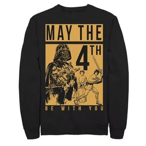 Men's Star Wars May The Forth Be With You Collage Poster Sweatshirt, Size: XL, Black
