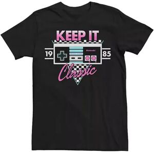 Licensed Character Men's Nintendo 1985 Classic NES Controller Tee, Size: Small, Black