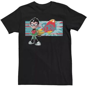 DC Comics Men's DC Comics Teen Titans Go! Robin Character Panel Tee, Size: XXL, Black