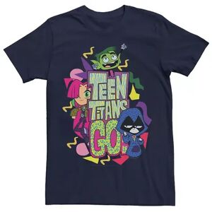 DC Comics Men's DC Comics Teen Titans Go! Raven & Starfire Paint Splatter Tee, Size: Large, Blue