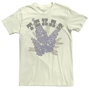 Licensed Character Men's Texas Bluebonnet Sketch Tee, Size: 3XL, Natural