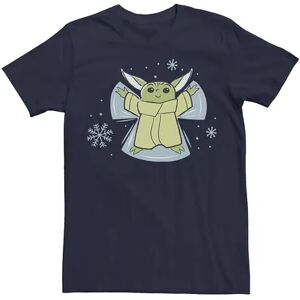 Licensed Character Men's Star Wars Christmas The Child Snow Angel Tee, Size: XXL, Blue