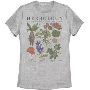 Licensed Character Juniors' Harry Potter Herbology Plants Graphic Tee, Girl's, Size: XXL, Grey