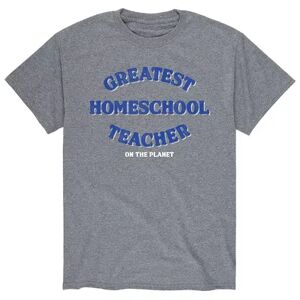 Licensed Character Men's Greast Homeschool Teacher Tee, Size: Medium, Grey