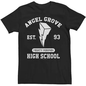 Licensed Character Big & Tall Power Rangers Angel Grove High School Logo Tee, Men's, Size: XLT, Black