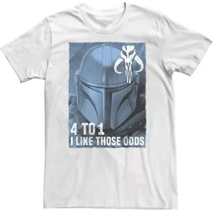 Big & Tall Star Wars The Mandalorian I Like Those Odds Tee, Men's, Size: 5XL, White