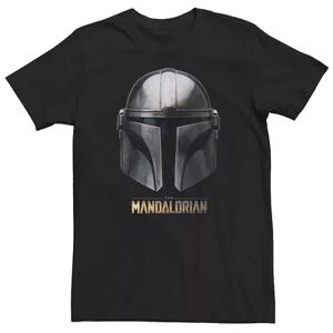 Big & Tall Star Wars The Mandalorian Helmet Tee, Men's, Size: Large Tall, Black